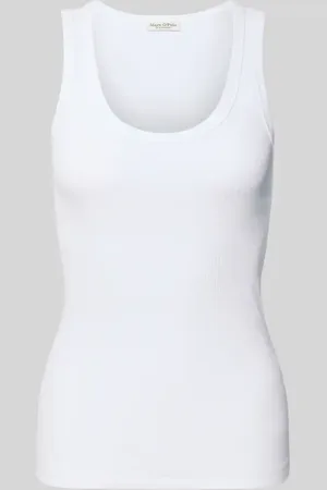 Marc O’ Polo Top o kroju slim fit z mieszanki bawełny