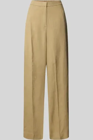 Tommy Hilfiger Spodnie lniane o kroju tailored fit z mieszanki lnu i lyocellu