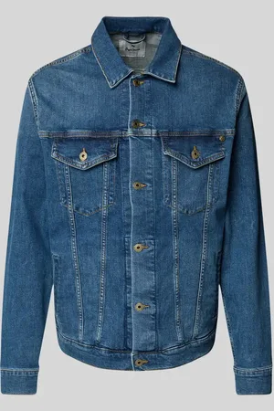 Pepe Jeans Kurtka jeansowa o kroju regular fit z listwą guzikową