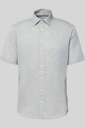 Jake*s Koszula biznesowa o kroju slim fit z listwą guzikową