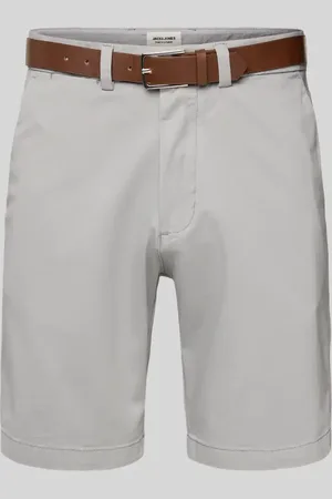 JACK & JONES Szorty chinosy o kroju regular fit z paskiem model ‘MARCO FRANCO’