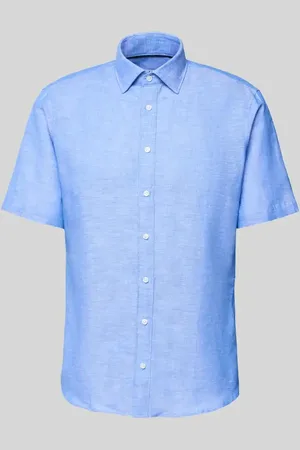 Jake*s Koszula biznesowa o kroju slim fit z listwą guzikową