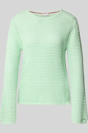 Tommy Hilfiger Sweter o kroju regular fit z mieszanki bawełny