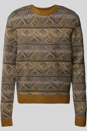 Casual Friday Sweter z dzianiny z prążkowanymi wykończeniami model ‘Klaes’