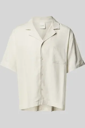 Calvin Klein Szorty lniane z elastycznym pasem