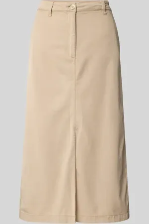Tommy Hilfiger Spódnica chino midi z mieszanki bawełny i lyocellu