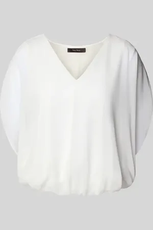 Vera Mont Top bluzkowy o kroju relaxed fit z dekoltem w serek