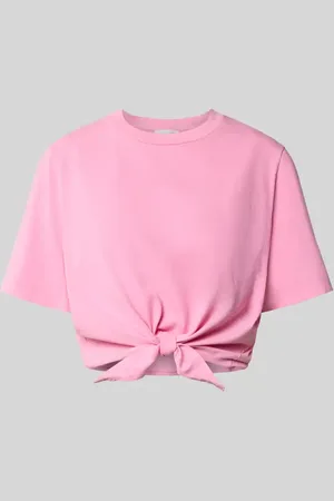 Rich & Royal T-shirt krótki z wiązanym detalem