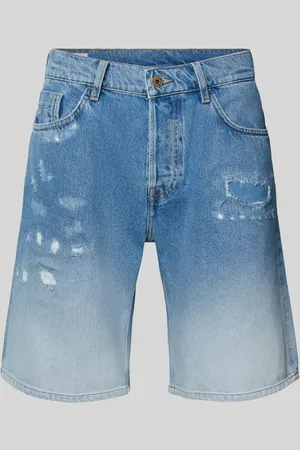 Pepe Jeans Szorty jeansowe o luźnym kroju z przetarciami