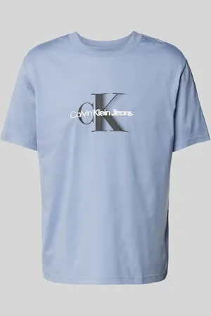 Calvin Klein T-shirt z nadrukiem z logo i okrągłym dekoltem