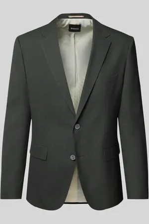 HUGO BOSS Marynarka na dwa guziki o kroju slim fit z kołnierzem z połami model ‘Jasper’