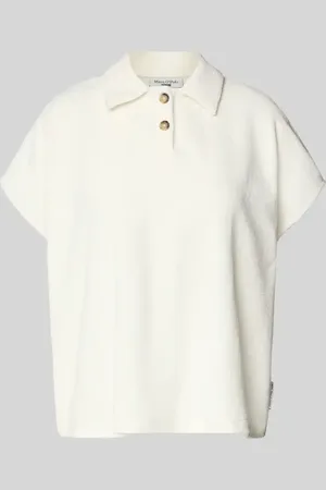 Marc O’ Polo T-shirt z wykładanym kołnierzem