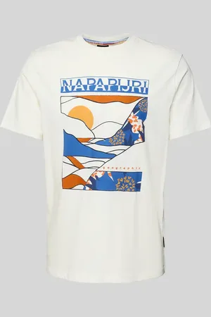 Napapijri T-shirt z nadrukiem z logo i motywem model ‘VALDOR’
