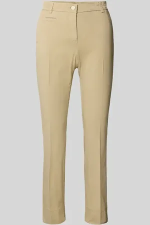 Cambio Spodnie materiałowe o kroju skinny fit w kant model ‘STELLA’