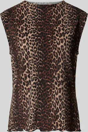 Pieces® Top o kroju slim fit z efektem krepy model ‘FLORA’