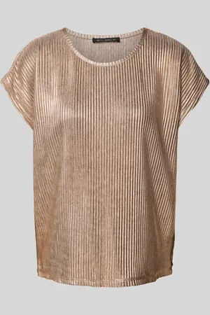Betty Barclay T-shirt z prążkowanym okrągłym dekoltem