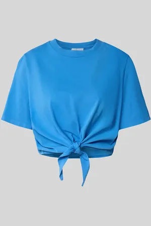 Rich & Royal T-shirt krótki z wiązanym detalem