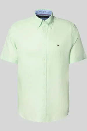 Tommy Hilfiger Koszula casualowa o kroju regular fit z mieszanki bawełny i lnu
