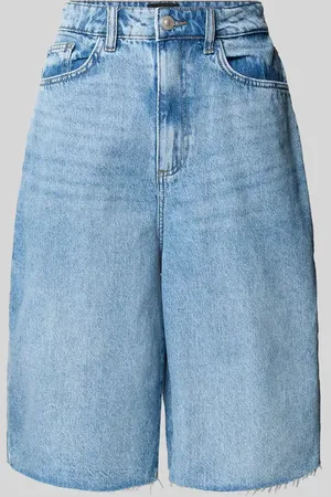 Pieces® Szorty jeansowe o kroju relaxed fit z czystej bawełny model ‘TASHA’