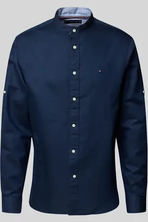 Tommy Hilfiger Koszula casualowa o kroju regular fit z mieszanki bawełny i lnu