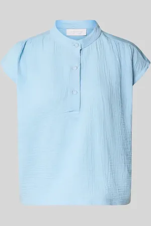 Rich & Royal Top bluzkowy o kroju regular fit z listwą guzikową