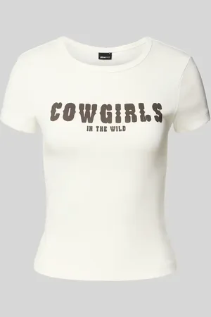 Gina Tricot T-shirt z nadrukiem ze sloganem
