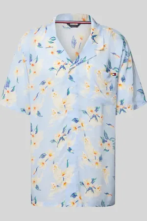 Tommy Hilfiger Koszula z kołnierzem typu bowling o kroju regular fit z mieszanki modalu i wiskozy