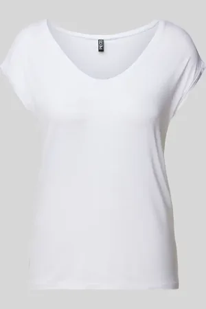 Pieces® T-shirt z dodatkiem streczu model ‘Billo’
