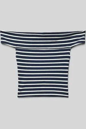 Blue Effect Top z odkrytymi ramionami