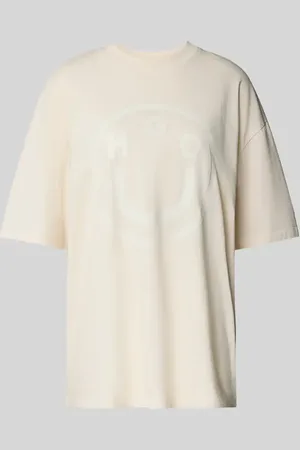Hugo Blue T-shirt o kroju oversized z czystej bawełny