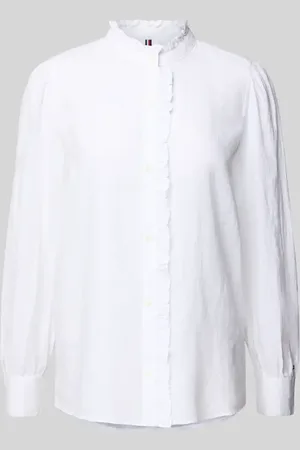 Tommy Hilfiger Bluzka o kroju relaxed fit z czystego lnu
