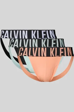 Calvin Klein Jockstrapy z elastycznym pasem z logo w zestawie 3 szt.