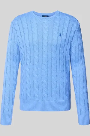 Ralph Lauren Sweter z dzianiny ze ściegiem warkoczowym model ‘DRIVER’