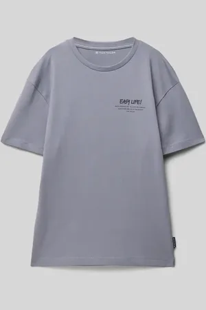 TOM TAILOR T-shirt o kroju oversized z czystej bawełny