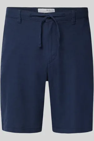 SELECTED Szorty o kroju regular fit z kieszeniami z tyłu
