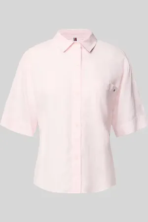 Tommy Hilfiger Bluzka koszulowa o kroju relaxed fit z czystego lnu