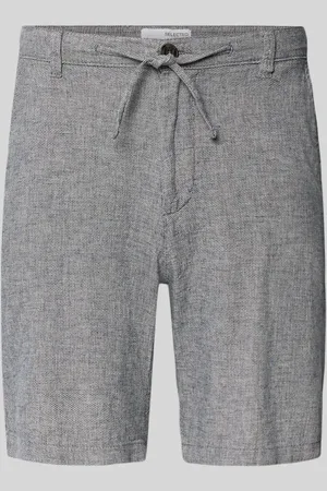 SELECTED Szorty o kroju regular fit z kieszeniami z tyłu
