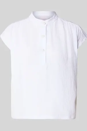 Rich & Royal Top bluzkowy o kroju regular fit z listwą guzikową