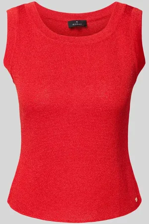 monari Top z imitacji dzianiny
