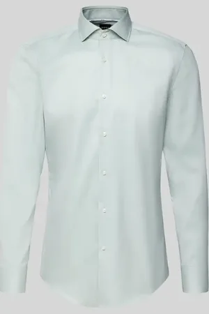 HUGO BOSS Koszula biznesowa o kroju slim fit z kołnierzykiem typu kent