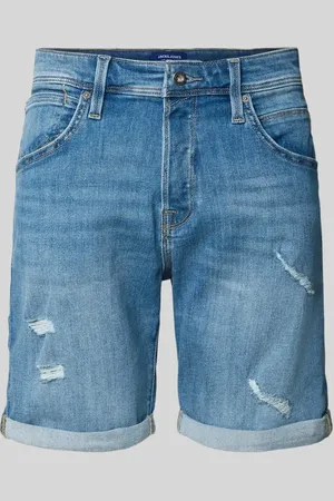 JACK & JONES Szorty jeansowe o kroju regular fit z 5 kieszeniami model ‘RICK’