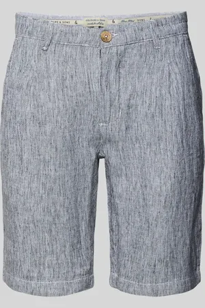 Colours & Sons Szorty lniane o kroju regular fit z kieszeniami z tyłu