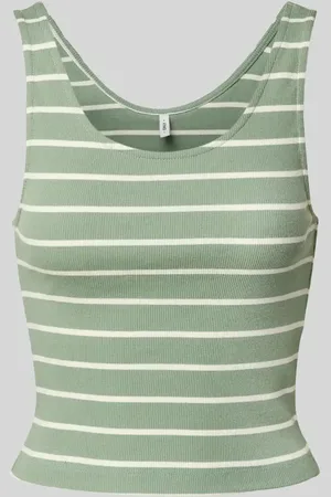 ONLY Top o kroju slim fit z prążkowaniem model ‘NESSA’