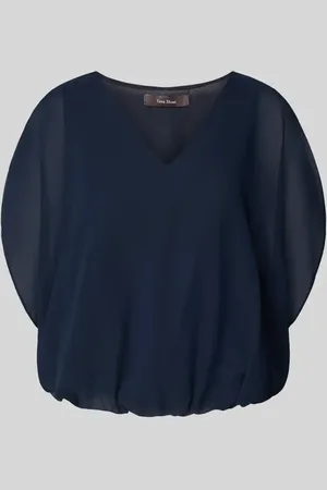 Vera Mont Top bluzkowy o kroju relaxed fit z dekoltem w serek