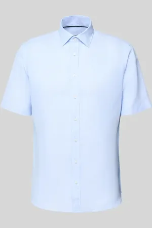 Jake*s Koszula biznesowa o kroju slim fit z listwą guzikową