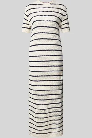 Tommy Hilfiger Sukienka szydełkowa o kroju regular fit z mieszanki bawełny