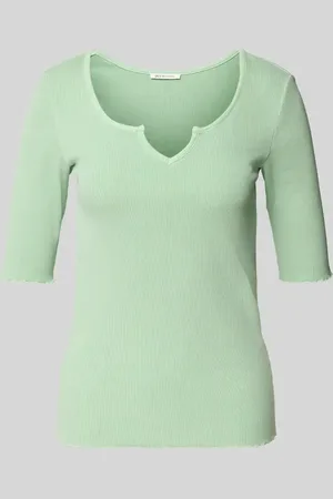 TOM TAILOR T-shirt o kroju slim fit z mieszanki bawełny