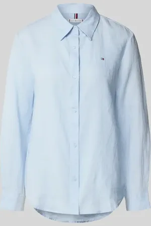 Tommy Hilfiger Bluzka koszulowa o kroju regular fit z czystego lnu