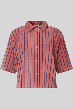 Marc O’ Polo T-shirt z listwą guzikową na całej długości