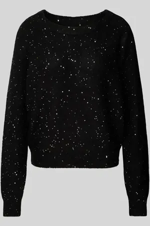 Ichi Sweter z dzianiny z cekinowym obszyciem model ‘ANNLIE’
